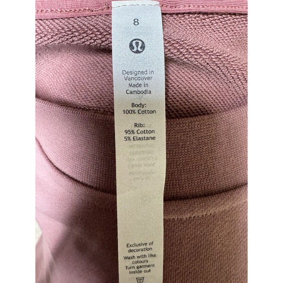 Lululemon Perfectly Oversized Crew *Logo Sweatshirt Spiced Chi Women’s Size 8 - Picture 8 of 10